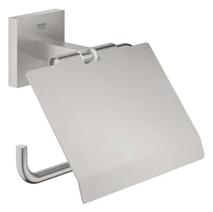 Grohe QuickFix Start Cube - Uchwyt na papier toaletowy z pokrywą, Supersteel 41102DC0 - Stojaki i wieszaki na papier toaletowy - miniaturka - grafika 1