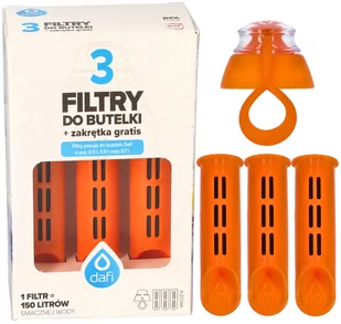 Filtr Do Butelki Dafi Mandarynkowy Pomarańcz 3 Szt - Wkłady filtrujące - miniaturka - grafika 1