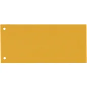 Przekładki do segregatorów - Esselte Przekładki kartonowe 1/3 A4 - żółte - miniaturka - grafika 1