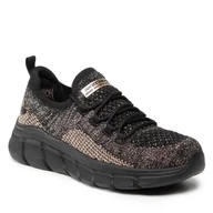Buty sportowe damskie - Skechers Buty BOBS SPORT Fall Sparks 117113/BKGD Black/Gold - miniaturka - grafika 1