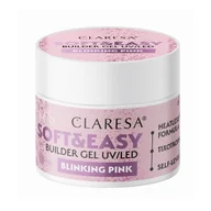 Żele do paznokci - Claresa żel budujący Soft&Easy gel blinking pink 12 g - miniaturka - grafika 1