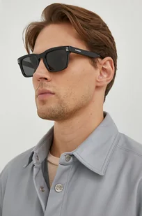 Burberry okulary przeciwsłoneczne męskie kolor czarny - Okulary przeciwsłoneczne - miniaturka - grafika 1