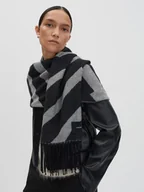 Apaszki i szaliki damskie - Someday Szal "Blenie" w kolorze czarno-szarym - miniaturka - grafika 1