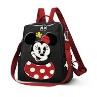 Plecaki - Myszka Minnie Face -Plecak Shield, Czarny, 28 x 33 cm, Pojemność 10 L - miniaturka - grafika 1