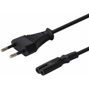 SAVIO Kabel SAVIO CL-97 (2-Pin F - Euro M; 1,2m; kolor czarny) - Kable - miniaturka - grafika 1