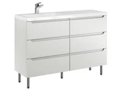 Szafki łazienkowe - Szafka Stojąca Z Umywalką ETH 120 cm S Lewa - Kaszmir Mat - miniaturka - grafika 1