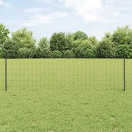 Ogrodzenia - Lumarko Ogrodzenie Euro z 5 słupkami U Szary 0.6x10 m Stal - miniaturka - grafika 1