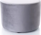Pufy i podnóżki - Signal Puf DOTI A VELVET szary - miniaturka - grafika 1