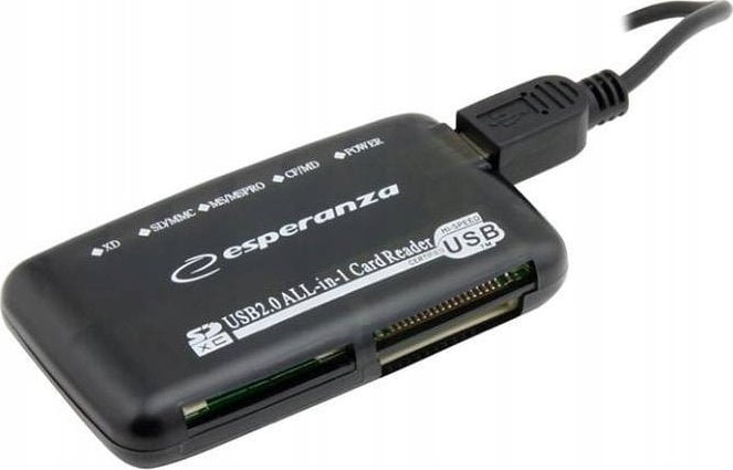 Czytnik Esperanza ZEWNĘTRZNY CZYTNIK KART ESPERANZA ALL IN ONE USB one size null