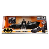Figurki dla dzieci - Figurka Batmana z metalowym samochodem Batmobil DC Comics - zestaw 2w1 - miniaturka - grafika 1