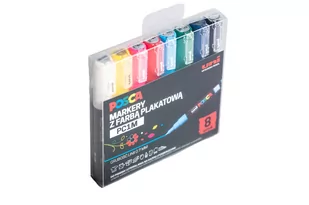 Markery, PC-1M, 8 Kolorów, Posca, Uni - Kredki, ołówki, pastele i pisaki - miniaturka - grafika 1