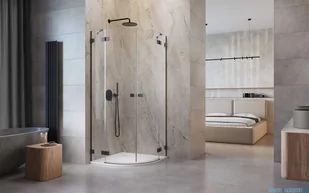 Radaway Essenza Pro Brushed GunMetal Pdd kabina 100x90 cm szczotkowany grafit 10095100-92-01L/10095090-92-01R - Kabiny prysznicowe Radaway Essenza Pro Brushed GunMetal Pdd kabina 100x90 cm szczotkowany grafit 10095100-92-01L/10095090-92-01R - Kabiny prysznicowe - miniaturka - grafika 3