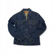 Kurtki damskie - Jeansowa kurtka damska guziki Levi's 34 - miniaturka - grafika 1