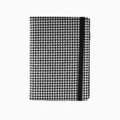 Kalendarze - Kalendarz 2026 A6 tygodniowy Modena Premium na gumkę czarno-biały - kalendarz - miniaturka - grafika 1