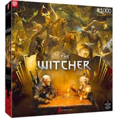 Puzzle - Puzzle CENEGA Gaming The Witcher (Wiedźmin) Playing Gwent (1000 elementów) - miniaturka - grafika 1