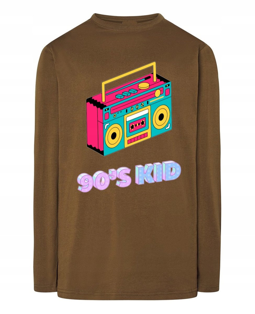 Longsleeve męski Retro print 90's Kid Dziecko lat 90 tych r.XS