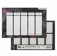 Szkolne artykuły papiernicze - Plan lekcji z tabliczką mnożenia Music (25szt) - STARPAK - miniaturka - grafika 1