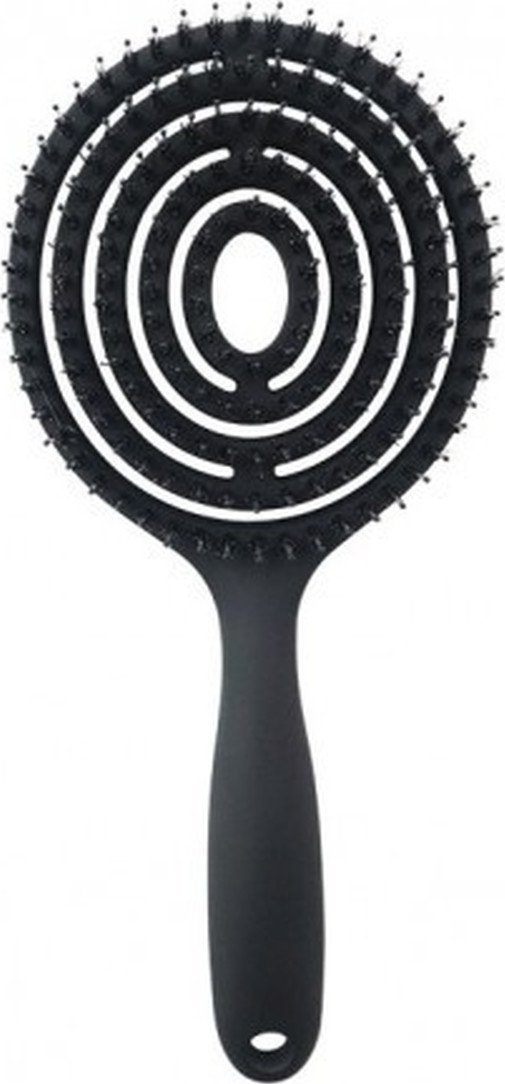 Ecarla Szczotka do masażu i rozczesywania włosów-czarna scz09cz