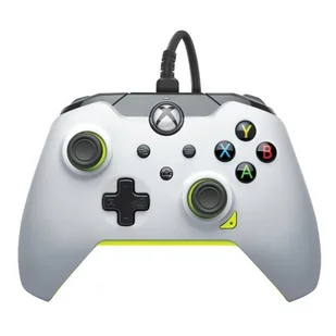 PDP XS Pad przewodowy Electric White - Kontrolery gier na PC - miniaturka - grafika 1