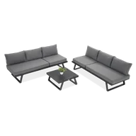 Meble ogrodowe - Zestaw Mebli Ogrodowych Wypoczynkowych MIDWAY Narożnik Stolik na Taras - miniaturka - grafika 1