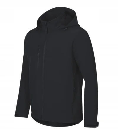 Kurtka męska Softshell MALFINI TRAIL wodoodporna oddychająca ebony gray L szary poliester