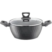 Garnki - Ambition DIAMOND GARNEK 4 L Z POKRYWKĄ 24 CM POWŁOKA QUALUM BASIC STONE INDUKCJA 80044 - miniaturka - grafika 1