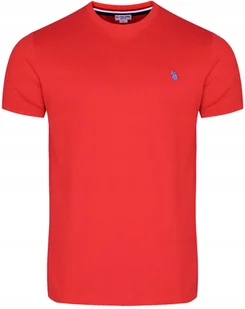T-SHIRT MĘSKI U.S. POLO ASSN. - MICK 154 65060 49351 352 KOSZULKA KORALOWA - Koszulki męskie - miniaturka - grafika 1