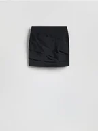 Spódnice - Reserved - Spódnica z drapowaniem - czarny - miniaturka - grafika 1