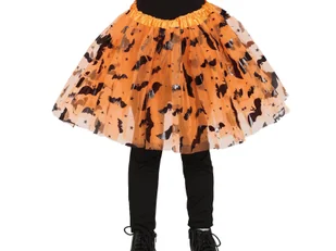 Spódniczka pomarańczowa z nietoperzami - 30 cm - 1 szt. - Halloween Spódniczka pomarańczowa z nietoperzami - 30 cm - 1 szt. - Halloween - miniaturka - grafika 1