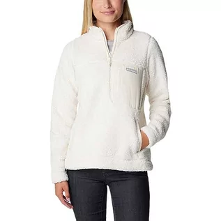 Swetry damskie - Columbia Damski sweter polarowy z zamkiem 1/4, kredowy, XL - grafika 1