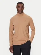 Swetry męskie - KARL LAGERFELD Golf 755023 554226 Beżowy Regular Fit - miniaturka - grafika 1