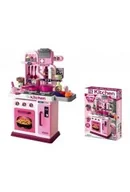 Zabawy w naśladowanie dorosłych - Kuchenka ze światłem i dźwiękiem różowa - miniaturka - grafika 1