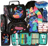 Plecaki szkolne i tornistry - 6 ELEMENTÓW Tornister szkolny Lilo i Stitch piórnik z wyp worek DLA DZIEWCZYKI - miniaturka - grafika 1