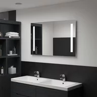Lustra - vidaXL Ścienne lustro łazienkowe z LED, 100 x 60 cm - miniaturka - grafika 1