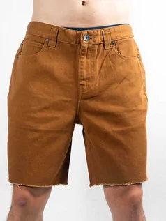 Spodnie i spodenki dla chłopców - Billabong FIFTY TOBACCO męskie spodenki lniane - 32 - grafika 1