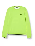 Bluzy męskie - BOSS Rallo bluza męska z dzianiny, Bright Green325, XXL - miniaturka - grafika 1