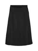 Spódnice - Vero Moda Spódnica midi Mymilo 10340419 Czarny Regular Fit - miniaturka - grafika 1