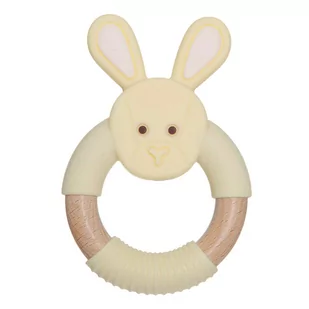 TEDDYKOMPANIET, Diinglisar Gryzak silikonowy zajączek 10,5 cm - Śliniaki i fartuszki - miniaturka - grafika 1