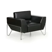 Sofy i kanapy - B2B Partner Fotel SPIDER, czarny XP-161 H24-1 SEAT - miniaturka - grafika 1