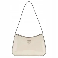 Torebki damskie - GUESS Torebka Damska Mała Elegancka torebka na ramię Gładka Jasna Kremowa - miniaturka - grafika 1