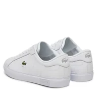 Sneakersy męskie - Sneakersy Lacoste Powercourt 7-49SMA0081 Biały - miniaturka - grafika 1