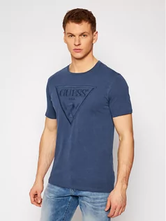 Koszulki męskie - GUESS T-Shirt M0BI1J R9YK0 Granatowy Regular Fit - grafika 1