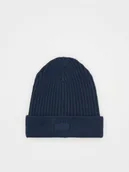 Czapki dla dzieci - Reserved - Czapka beanie z wiskozą - granatowy - miniaturka - grafika 1