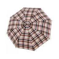 Parasole - Parasol damski Doppler Carbonsteel Magic Check automatyczny składany beżowy wzór krata - miniaturka - grafika 1