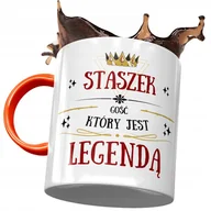 Kubki - Kubek Pomarańczowy dla Stanisława Staszka Kolegi z Nadrukiem ze Zdjęciem + Opakowanie na prezent (wzór 03) - miniaturka - grafika 1