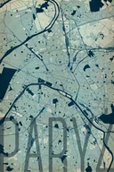 Plakaty - Plakat NICE WALL Paryż, Artystyczna mapa 61x91,5 cm - miniaturka - grafika 1