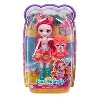 Lalki dla dziewczynek - ENCHANTIMALS SUNSHINE BEACH TEXIE TIGER i tygrysek SABRE zestaw HXB97 - miniaturka - grafika 1