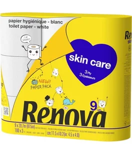 Papier toaletowy Renova Skin Care 9R - Papier toaletowy - miniaturka - grafika 1