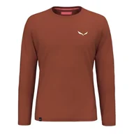 Koszulki męskie - Salewa Pedroc Dry M L/S Tee Bombay Brown, S - miniaturka - grafika 1