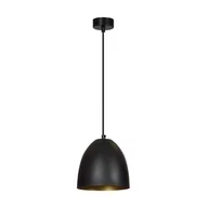 Lampy sufitowe - Emibig HARIS 1A BLACK/GOLD 864/1A metalowa złoto czarna lampa wisząca - miniaturka - grafika 1